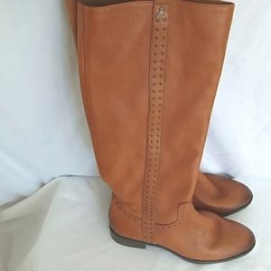 Sam Edelman Women's Prina Leather Knee High Boots Brown Size 6.5